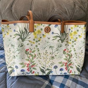 Tory Burch floral tote - Leather